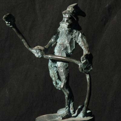 Scultura in bronzo - Bozzetto Pompiere di Viggiù